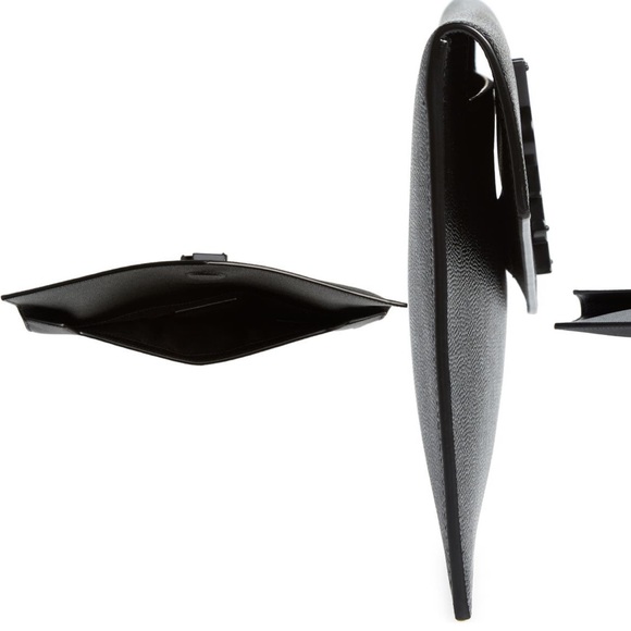 Saint Laurent NIB Medium Uptown Pebbled Leather pouch - Picture 3 of 14